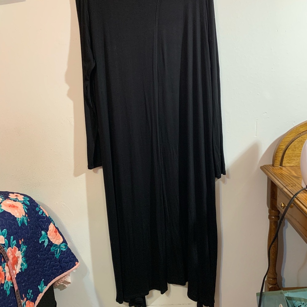 Maxi-length Split Back Cardigan - Picture 3 of 4